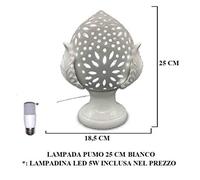 Giardini di Marzo Italia PUMO LAMPADA BIANCO 25cm PCL264