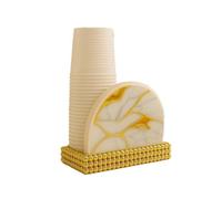 GIARDINI DI MARZO LINEA MARGOT MARMO GOLD PORTABICCHIERI