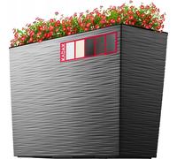 Giardiniera KADAX in plastica, vaso, rettangolare, grafite