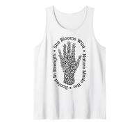 Giardiniere Amante delle Piante Lei Fiorisce Mano di Piante da Giardinaggio Selvatiche Canotta