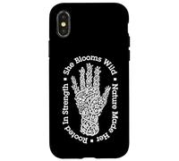 Giardiniere amante delle piante Lei Fiorisce Mano di piante da giardinaggio selvatiche Custodia per iPhone X/XS