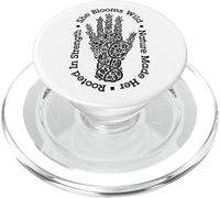 Giardiniere amante delle piante Lei Fiorisce Mano di piante da giardinaggio selvatiche PopSockets PopGrip per MagSafe