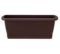 Giardiniere Arrugginizione con supporto in plastica marrone 49 (Long) x 18.4 (larghezza) x 14.5 (alto) cm