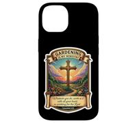Giardiniere cristiano Il giardinaggio è il mio ministero Dio Gesù Cristo Custodia per iPhone 14