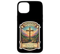 Giardiniere cristiano Il giardinaggio è il mio ministero Dio Gesù Cristo Custodia per iPhone 15 Plus