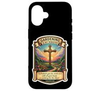 Giardiniere cristiano Il giardinaggio è il mio ministero Dio Gesù Cristo Custodia per iPhone 16