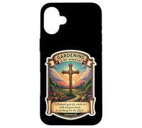 Giardiniere cristiano Il giardinaggio è il mio ministero Dio Gesù Cristo Custodia per iPhone 16 Plus