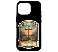 Giardiniere cristiano Il giardinaggio è il mio ministero Dio Gesù Cristo Custodia per iPhone 16 Pro