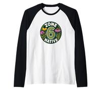 Giardiniere di Piante autoctone della Zona 6 Maglia con Maniche Raglan