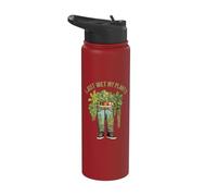 Giardiniere I Just Wet My Plants Divertente gioco di parole con piante floreali Giardino Stainless Steel Insulated Water Bottle