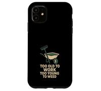 Giardiniere in pensione ancora piantare divertente nonna nonno verde Custodia per iPhone 11