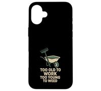 Giardiniere in pensione ancora piantare divertente nonna nonno verde Custodia per iPhone 16 Plus