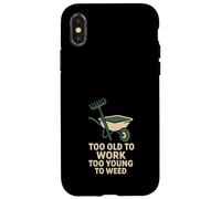 Giardiniere in pensione ancora piantare divertente nonna nonno verde Custodia per iPhone X/XS