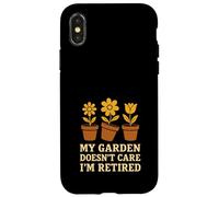 Giardiniere in pensione ancora piantare divertente nonna nonno verde Custodia per iPhone X/XS