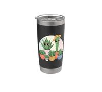Giardiniere per genitori di piante grasse con cactus carino divertente Bicchiere termico in acciaio inox doppia parete