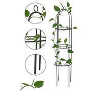 Giardino Arco Obelisco Per Piante Fiori Vegetali Grande 1.9M Alto Verde Metallo