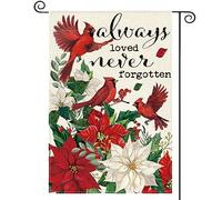 Giardino Bandiera Always Loved Never Forgotten Memorial Bandiera Pirata Colori Vivaci Striscione All'Aperto, Per Feste Strada, Balcone, Giardino, 30x45cm