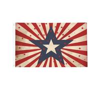 Giardino Bandiera American Stripes Star Bandiera In Poliestere Rinforzata Tessuto Da Esterno Striscione All'Aperto, Per Feste Estive, Balcone, Feste Strada, 90x150cm