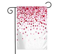 Giardino Bandiera Amour Decor Flying Heart Confetti Cute Valentines Day Beautiful Group Holidays Rinforzata Bandiera In Poliestere, Per Feste Estive, Eventi, 30x45cm