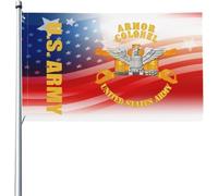 Giardino Bandiera Armor - Officer - Col Stagione Bandiera Prova Di Sbiadimento Rinforzata Striscione All'Aperto, Per Balcone, Feste Estive, Eventi, 90x150cm