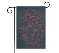 Giardino Bandiera Awaresome Heart On Human Veins Red Love Fashion Part People Body Hand Drawn Drawing Miscellaneous Prova Di Sbiadimento Stagione Bandiera, Per Eventi, Feste Estive, 30x45cm