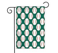 Giardino Bandiera Baseball Play Sport Team Pattern Symbol Sports Design Ball Softball Abstract Decorazione Stagione Bandiera, Per Balcone, Feste Estive, 30x45cm