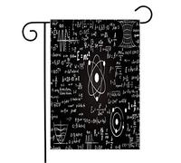 Giardino Bandiera Blackboard Inscribed Scientific Relativity Formulas Tied Calculations Physics Science Technology Colori Vivaci Bandiera In Poliestere, Per Eventi, Giardino, 30x45cm