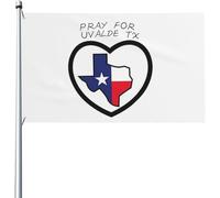 Giardino Bandiera Control Pray For Texas Uvalde Strong Bandiera Della Brezza 2 Occhielli Metallici Decorazione Striscione All'Aperto, Per Feste Estive, Eventi, All'Aperto Al Coperto, 90x150cm