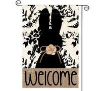 Giardino Bandiera Easter Bunny Bandiera Pirata Tessuto Da Esterno Striscione All'Aperto, Per Eventi, Feste Estive, Feste Strada, 30x45cm