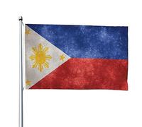 Giardino Bandiera Flag Of The Philippines Bandiera Della Brezza 2 Occhielli Metallici Decorazione Striscione All'Aperto, Per Giardino, Eventi, Feste Strada, 90x150cm