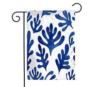 Giardino Bandiera Flower Pattern Winter Gardening Amazing Ice Blue Seamless Plant Trees Garden Rinforzata Striscione All'Aperto, Per Celebrazioni, Eventi, 30x45cm