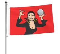 Giardino Bandiera Gypsy Fortune Teller Stagione Bandiera Resistente Alle Intemperie Prova Di Sbiadimento Striscione All'Aperto, Per Eventi, Celebrazioni, Feste Strada, 90x150cm