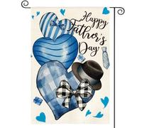 Giardino Bandiera Happy Father'S Day Love Hearts For Dad Bandiera Pirata Colori Vivaci Striscione All'Aperto, Per Celebrazioni, Feste Strada, All'Aperto Al Coperto, 30x45cm