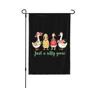 Giardino Bandiera Just A Silly Goose Della Brezza Decorazione Striscione All'Aperto, Per Feste Estive, Giardino, Eventi, 30x45cm