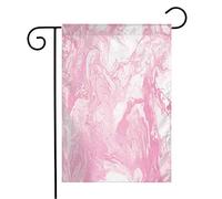 Giardino Bandiera Modern Grunge Texture Pink White On Stain Abstract Space Water Watercolor Mineral Rinforzata Bandiera In Poliestere, Per Celebrazioni, Eventi, 30x45cm