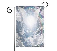 Giardino Bandiera Powerful Unknown Gateway Fiction Angelic Presence Near Space Tunnel Vision In Signs End Symbols Prova Di Sbiadimento Stagione Bandiera, Per Balcone, Eventi, 30x45cm
