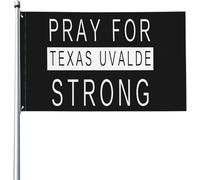 Giardino Bandiera Pray For Texas Uvalde Strong Bandiera In Poliestere Colori Vivaci 2 Occhielli Metallici Striscione All'Aperto, Per Feste Strada, Celebrazioni, Eventi, 90x150cm