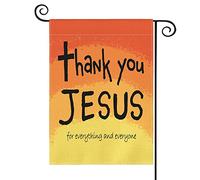 Giardino Bandiera Thank You Jesus God Christianty Passion Week Nativity Bandiera In Poliestere Prova Di Sbiadimento Striscione All'Aperto, Per Feste Estive, Feste Strada, Eventi, 30x45cm