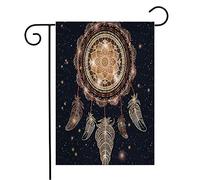 Giardino Bandiera Vintage Chic Aztec Talisman Coloring Feather Magic Space Vintage Objects Glamour Tessuto Da Esterno Bandiera Della Brezza, Per Balcone, Feste Estive, 30x45cm