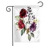 Giardino Bandiera Watercolor Bouquet Flowers Flower Leaves Wedding Flower Artistic Cute Vintage Bud Valentines Decorazione Stagione Bandiera, Per Giardino, Feste Strada, 30x45cm