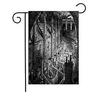Giardino Bandiera White Record Slums 1850S London Century Engraving By Document England Slum Gustave Dore Prova Di Sbiadimento Bandiera Della Brezza, Per Feste Estive, Giardino, 30x45cm