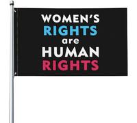 Giardino Bandiera Women'S Rights Are Human Rights Bandiera Della Brezza Tessuto Da Esterno Prova Di Sbiadimento Striscione All'Aperto, Per Balcone, Giardino, All'Aperto Al Coperto, 90x150cm