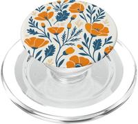 Giardino botanico dei fiori di papavero della PopSockets PopGrip per MagSafe