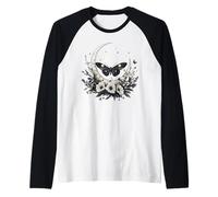 Giardino botanico della Luna Crescente della falena mistica Maglia con Maniche Raglan
