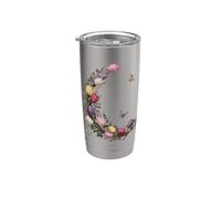 Giardino Botanico Farfalla Floreale Bicchiere termico in acciaio inox doppia parete
