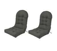 Giardino Cuscino per Sedia a Dondolo,Cuscino per Sedia a Dondolo con Schienale Alto Comfort Cuscinos per SED Impermeabile Cuscini per Patio per mobili per Esterni per Sedia a Sdraio,Grigio,2 Sets