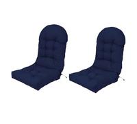 Giardino Cuscino per Sedia a Dondolo,Cuscino per Sedia a Dondolo con Schienale Alto Comfort Cuscinos per SED Impermeabile Cuscini per Patio per mobili per Esterni per Sedia a Sdraio,Blu,2 Sets