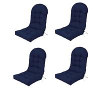 Giardino Cuscino per Sedia a Dondolo,Cuscino per Sedia a Dondolo con Schienale Alto Comfort Cuscinos per SED Impermeabile Cuscini per Patio per mobili per Esterni per Sedia a Sdraio,Blu,4 Sets