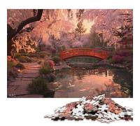Giardino dei Ciliegi in Fiore Puzzle in Legnos 300 Pezzi Puzzle Adulto Regalo Per Amore E Amico Gioco Education Decorazione Interna Unica Per Gioco Familiare Stress Relief 300pcs (40x28cm)