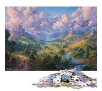 Giardino dei dinosauri Puzzle in Legno 1000 Pezzi Adulto Regalo Per Amore E Amico Decorazione Interna Unica Per Gioco Familiare Gioco Education Stress Relief 1000pcs (75x50cm)